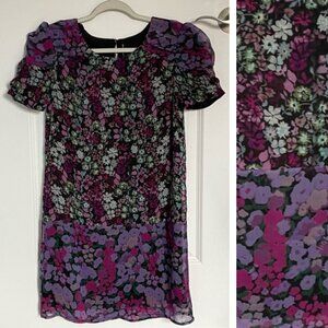 New! W118 by Walter Baker Purple Floral Connie Mini Dress Small 47859